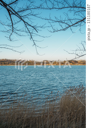 Birch-Framed Yeongrang Lake with Seoraksan Mountains, Sokcho, South Korea 131180187