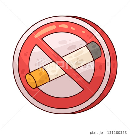 illustration of no smoking sign illustration of no smoking sign 131180338