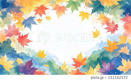 カラフルな秋の背景 131182572