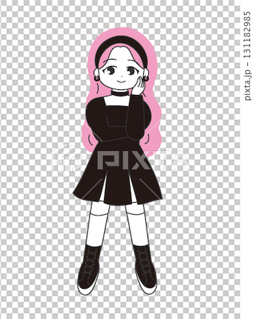 黒いワンピースのかわいいK-POPアイドル 131182985