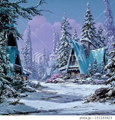 冬の雪景色 131183923