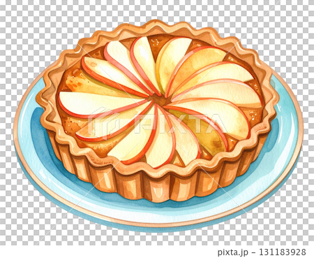 アップルパイのイラスト素材 131183928