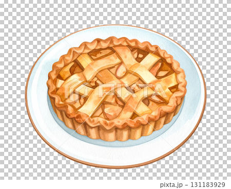 アップルパイのイラスト素材 131183929