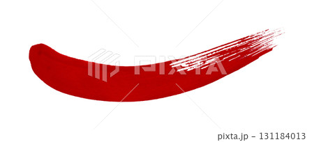 red watercolor background. Artistic hand paint. Isolated on transparent background. 131184013