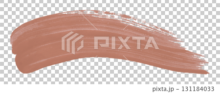 brown watercolor background. Artistic hand paint. Isolated on transparent background. 131184033