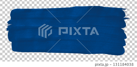 Abstract blue watercolor background. Hand drawn artistic style. Isolated on transparent background. 131184038