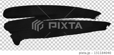 Abstract black watercolor background. Hand drawn artistic style. Isolated on transparent background. 131184040