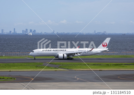 羽田空港の風景 着陸した飛行機 東京都大田区 羽田空港の風景 着陸した飛行機 東京都大田区 131184510