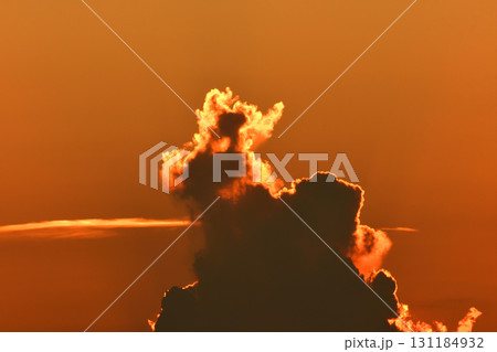 五島灘、角力灘、大角力の夕景 131184932