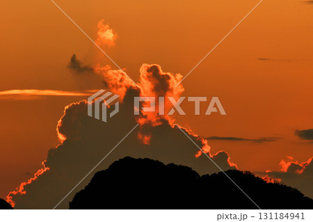 五島灘、角力灘、大角力の夕景 131184941