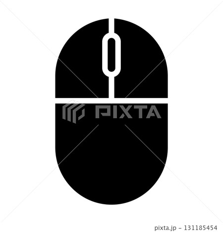 シンプルなマウスのアイコン 131185454