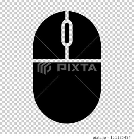 シンプルなマウスのアイコン 131185454