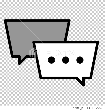 代表對話的語音氣泡圖標 代表對話的語音氣泡圖標 131185582