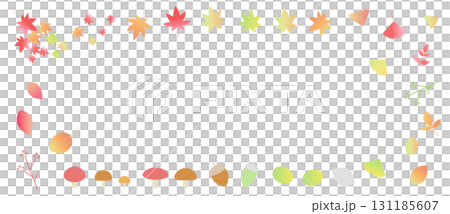 秋葉框架圖背景秋葉綠楓銀杏 秋葉框架圖背景秋葉綠楓銀杏 131185607