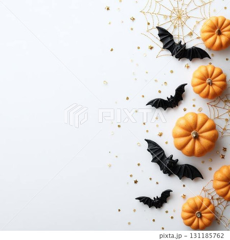 ハロウィン背景フレーム 131185762