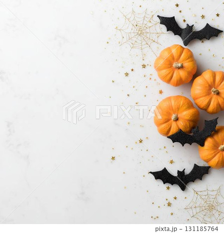 ハロウィン背景フレーム 131185764