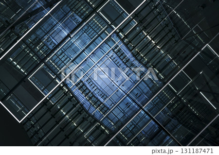 Futuristic Geometric Architecture abstract background Futuristic Geometric Architecture abstract background 131187471