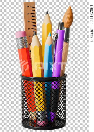 Pencil Holder With Writing Instruments 131187861