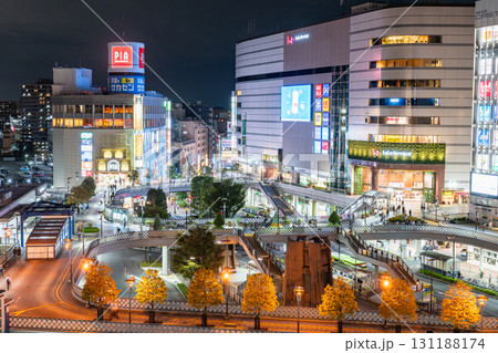 《埼玉県》川口駅前・都市夜景 131188174