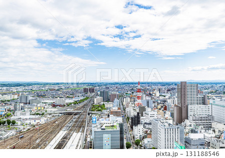 福島県郡山市　郡山市の街並み（JR郡山駅周辺） 131188546
