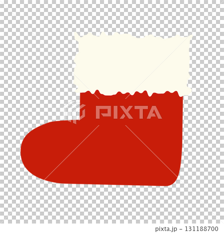 紅色聖誕襪的插圖 131188700