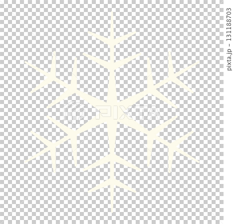 Simple geometric snowflake illustration 131188703