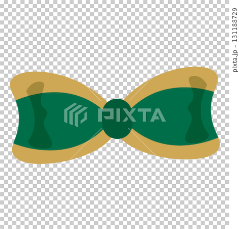 綠色和金色絲帶插圖 綠色和金色絲帶插圖 131188729