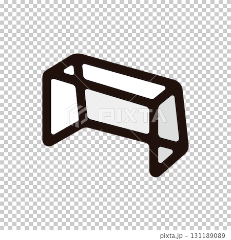 Soccer goal illustration icon (tools, football, soccer material) Soccer goal illustration icon (tools, football, soccer material) 131189089