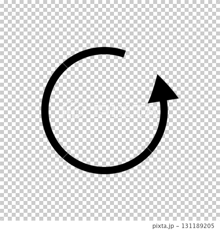 逆時針旋轉的箭頭的向量插圖 131189205