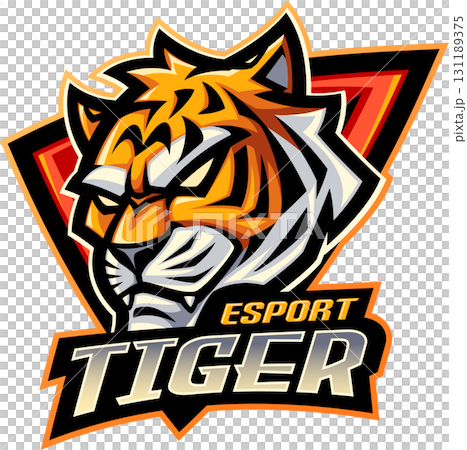Tiger head esport mascot Tiger head esport mascot 131189375