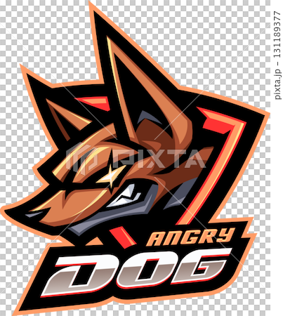 Angry dog esport mascot Angry dog esport mascot 131189377