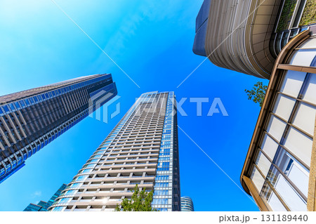 東京　港区の都市風景　 麻布台ヒルズ（森JPタワーと麻布台ヒルズレジデンス） 131189440