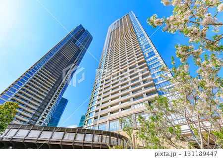 東京　港区の都市風景　 麻布台ヒルズ（麻布台ヒルズレジデンス） 131189447