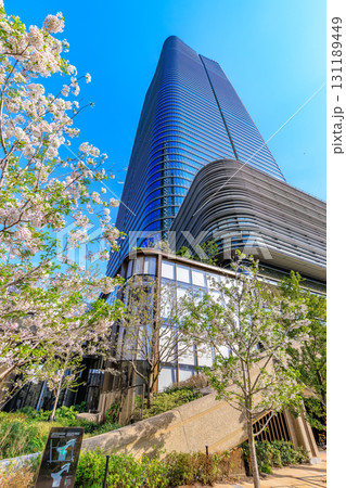 東京　港区の都市風景　 麻布台ヒルズ（森JPタワー） 131189449