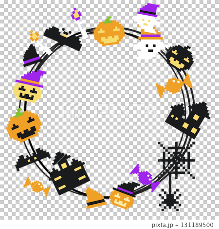 ハロウィン、ピクセルアートのイラスト。 ハロウィン、ピクセルアートのイラスト。 131189500