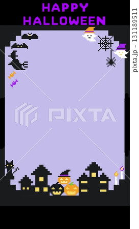 ハロウィン、ピクセルアートのイラスト。 ハロウィン、ピクセルアートのイラスト。 131189511