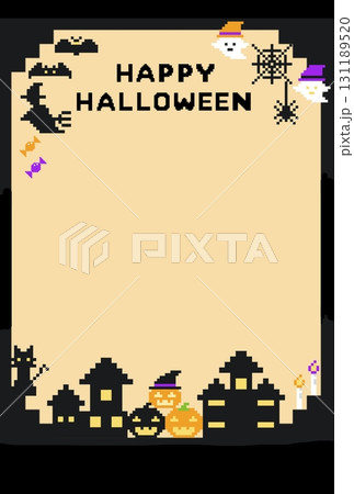 ハロウィン、ピクセルアートのイラスト。 ハロウィン、ピクセルアートのイラスト。 131189520