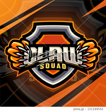Claw squad esport mascot logo design Claw squad esport mascot logo design 131189542