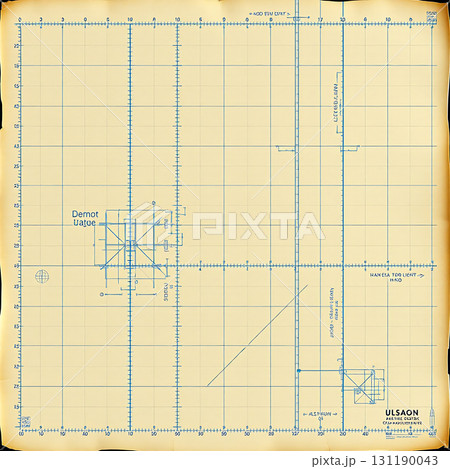 Indigo Blueprint Matrix With Subtle Metallic Embossing Indigo Blueprint Matrix With Subtle Metallic Embossing 131190043