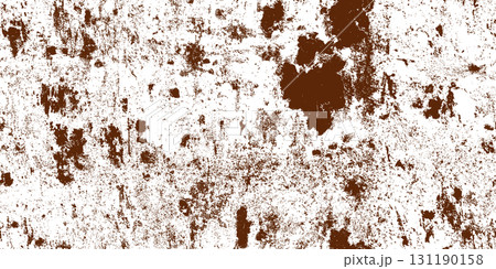 Grungy brown on white seamless bg with rust or dirt 131190158