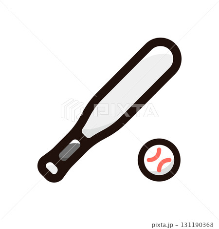 野球、ベースボールのイラストアイコン（競技・スポーツ素材） 131190368