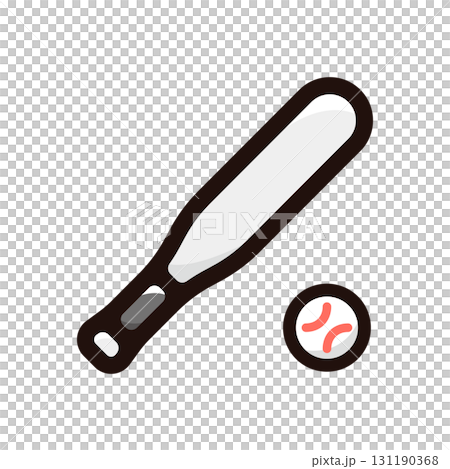 野球、ベースボールのイラストアイコン（競技・スポーツ素材） 131190368