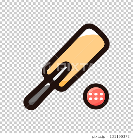 クリケットのイラストアイコン（競技・スポーツ素材） 131190372