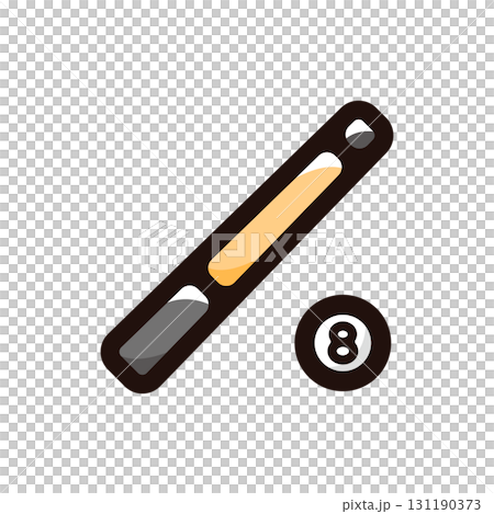 Billiards illustration icon (hobby, competition, sports material) 131190373