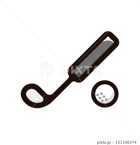 ゴルフのイラストアイコン（趣味・競技・スポーツ素材） 131190374