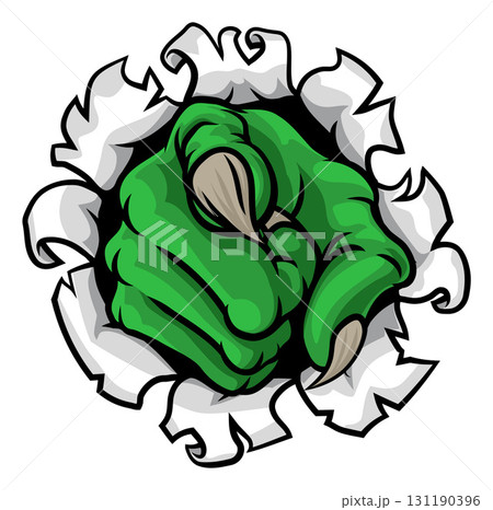 Halloween Monster Claw Hand Pointing at You Viewer 131190396