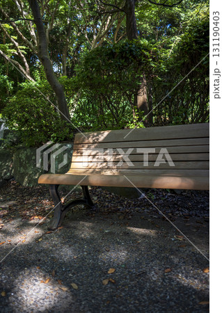 公園のベンチ 森林 公園 ベンチ 椅子 シンプル 131190403