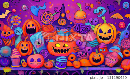 ハロウィンの背景壁紙 131190420