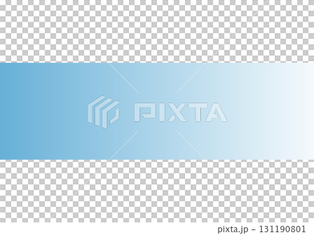青から白へのグラデーションバー 131190801