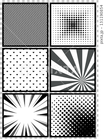 漫画のコマ割り風の背景素材 131190854
